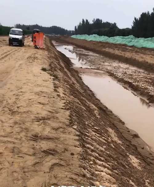 济宁金乡县河道降水